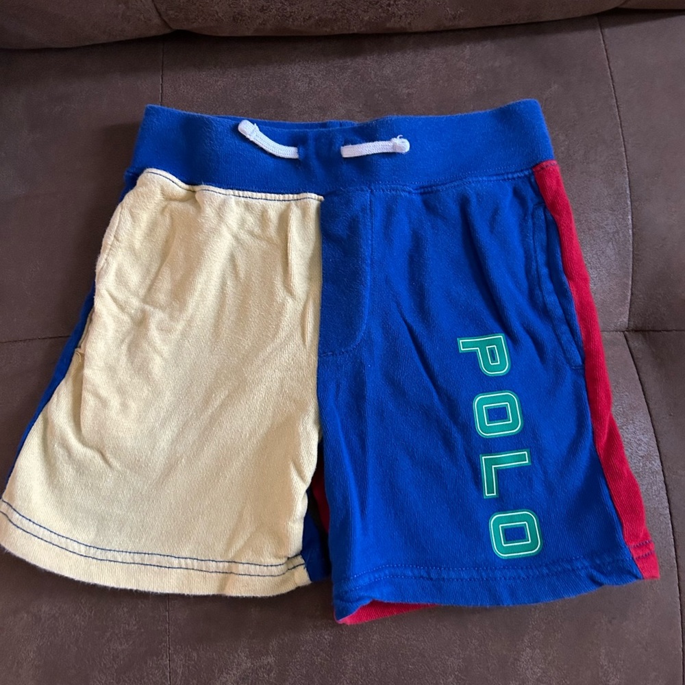 Polo Ralph Lauren🏇Toddler👦🏻Color-Blocked Spa Terry Shorts🩳Sz 3T